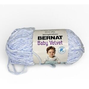 Bernat Baby Velvet Yarn Sky Blue‎ 10.5 Oz Skein 492 Yards 300 Gr Medium